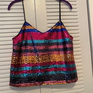 Sequin Crop Top